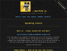 Tablet Screenshot of norfolkjs.org